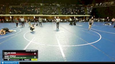 117 lbs Semifinal - Rylan Gohn, Iowa vs Sage Steele, Central Iowa Wrestling Club /Team Intensity