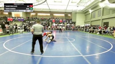 165 lbs Round Of 32 - Naim Wallace, Norwich Free Academy vs Seth Dunko, RHAM