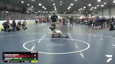 112 lbs 1st Place Match - Hunter Sweesy, Algonac Mat Rats vs Jeremiah Craft Jr, Mason WC