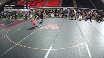 88-94 lbs Champ. Round 2 - Keian Linnell, Utah vs Clay Davis, Montana