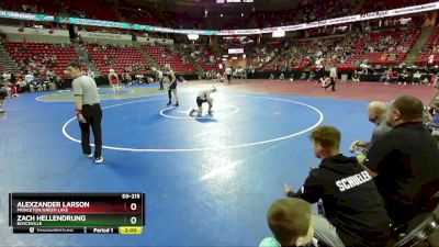 D3-215 lbs Champ. Round 1 - Alexzander Larson, Princeton/Green Lake vs Zach Hellendrung, Boyceville