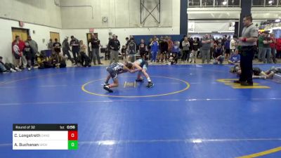 90 lbs Round Of 32 - Cameron Longstreth, Canon-McMillan vs Ace Buchanan, Grove City