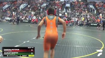 110 lbs Cons. Round 5 - Scarlet Burton, Roseville Eagles WC vs Damiyah Pettifor, Belleville WC