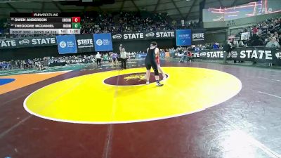 Boys 3A 215 lbs Champ. Round 1 - Theodore McDaniel, Ingraham vs Owen Anderson, Snohomish