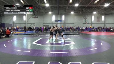 160 lbs Cons. Round 3 - Jenna Joseph, Simpson vs Emma Stevenson, Cornell College