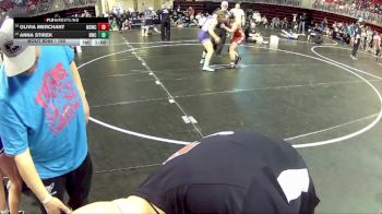 150 lbs Champ. Round 1 - Anna Stirek, Blair Wrestling Club vs Olivia Merchant, Millard South Wrestling Club