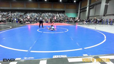 52 lbs Consolation - Aspen Shelton, Team Tulsa Wrestling Club vs Sloan Snydman, Shafter Youth Wrestling