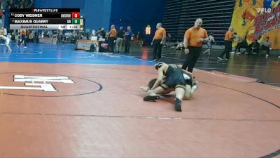 106 lbs Quarterfinal - CODY WEIDNER, Bethalto (Civic Memorial) vs Maximus Quarry, Notre Dame Green Pond