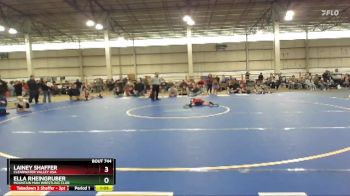 55 lbs 3rd Place Match - Ella Rheingruber, Mountain Man Wrestling Club vs Lainey Shaffer, Clearwater Valley USA