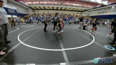 43-47 lbs Rr Rnd 1 - Avery Rice, El Reno Wrestling Club vs Tesslyn Brogden, Hinton Takedown Club