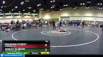 132 lbs Champ Round 1 (16 Team) - Maleigha Fuzesy, Montana vs Maeley Elsbury, Peg Leg Legion