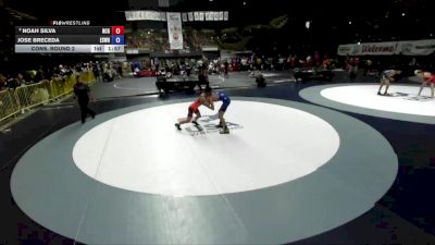 100 lbs Cons. Round 2 - Noah Silva, North Coast Grapplers vs Jose Breceda, Espana Wrestling