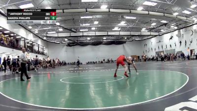 125 lbs Semifinal - Anthony Rocco, Ohio Wesleyan University vs Dakota Phillips, Mount St Joseph