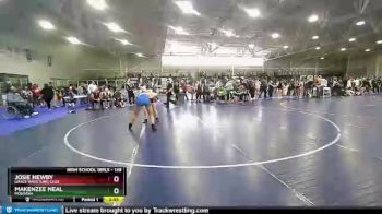 138 lbs Cons. Semi - Josie Newby, Grace Wrestling Club vs Makenzee Neal, Montana