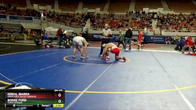 D4-175 lbs Quarterfinal - Isreal Ibarra, Santa Cruz Valley Union Hs vs Bodee Ford, Yuma Catholic