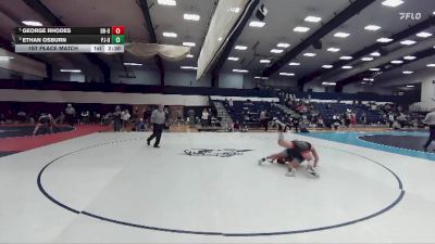 197 lbs 1st Place Match - George Rhodes, Drexel - Unattached vs Ethan Osburn, Pitt-Johnstown Unattached
