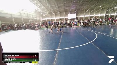 55 lbs Quarterfinal - Bryce Smith, Castle Dale vs Brodie Wilkins, Uintah Wrestling