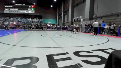 110 lbs Consi Of 8 #2 - Ava Perez, Red Wave Wrestling vs Emily Gonzales, Delano Diablos