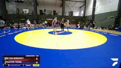 165 lbs Cons. Round 2 - Eric Van Boekhout, CA vs Stockton Young, ID