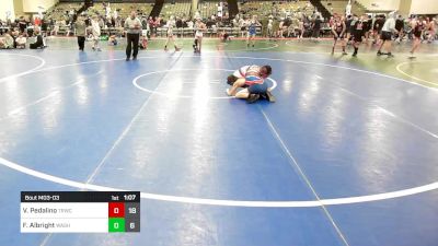 89 lbs Rr Rnd 3 - Vincent Pedalino, Toms River Wrestling Club vs Frank Albright, Washington Twp