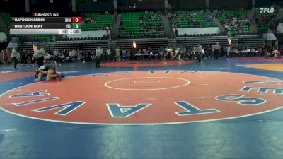 6A 144 lbs Quarterfinal - Hayden Harbin, Southside Gadsden vs Braydon Tray, Pell City