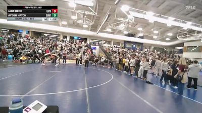 150 lbs Cons. Round 2 - Ayden Hatch, Summit Academy vs Jake Beck, Lone Peak
