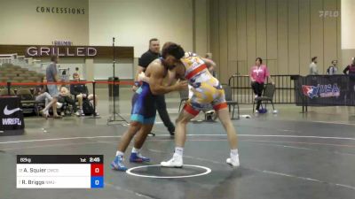 82 kg Cons 8 #2 - Aidan Squier, Combat W.C. School Of Wrestling vs Riley Briggs, NMU-National Training Center