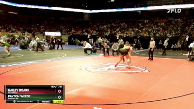 140 Class 1 lbs 3rd Place Match - Hailey Roark, Cassville vs Payton Weese, Marceline