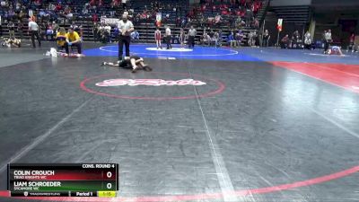 80 lbs Cons. Round 4 - Colin Crouch, Triad Knights WC vs Liam Schroeder, Sycamore WC