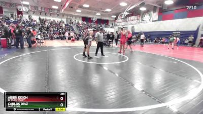 285 lbs Cons. Round 1 - Carlos Diaz, Castle Park vs Aiden Dixon, El Cajon Valley