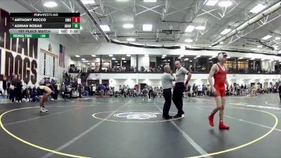 125 lbs 1st Place Match - Adrian Rosas, Adrian vs Anthony Rocco, Ohio Wesleyan University