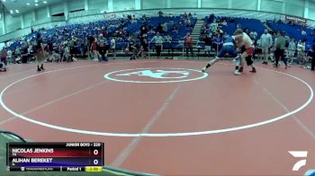 220 lbs Quarterfinal - Nicolas Jenkins, TN vs Alihan Bereket, IL