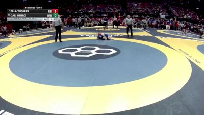 G-100 lbs Champ. Round 1 - Cali Otero, G-Lorain vs Ella Thomas, G-Poland Seminary