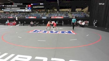 207 lbs Semifinal - 1 Olivia Brown, Grand View vs 4 Riley Dempewolf, Indiana Tech