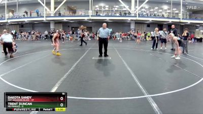 100 lbs Round 4 (8 Team) - Dakota Sandy, Mat Assassins Black vs Trent Duncan, MD Maniacs