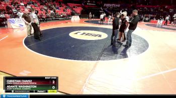 3A 126 lbs Quarterfinal - Adante Washington, Joliet (Catholic Academy) vs Christian Chavez, Carol Stream (Glenbard North)