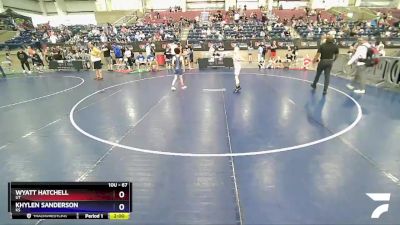 67 lbs Cons. Round 3 - Wyatt Hatchell, UT vs Khylen Sanderson, KS