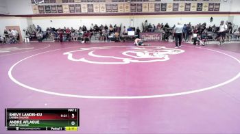 133 lbs Cons. Round 2 - Andre Aflague, Shasta College vs Shevy Landis-ku, Lassen College