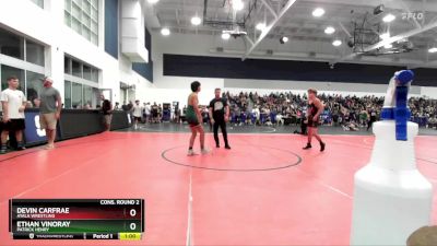 126 lbs Cons. Round 2 - Ethan Vinoray, Patrick Henry vs Devin Carfrae, Ayala Wrestling