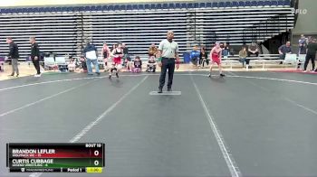 96 lbs Round 2 (10 Team) - Brandon Lefler, Wolfpack WC vs Curtis Cubbage, Legend Wrestling