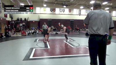 235 lbs 3rd Place Match - Grace McCarthy, Western Dubuque vs Sage Dzeladini, North Scott