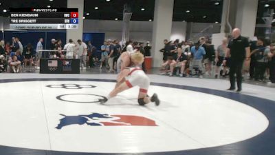 86 kg Cons. Sub-rd Of 32 - Ben Kienbaum, Ranger Wrestling Club vs Tre Driggett, Brevard FCA Wrestling