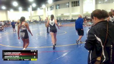 140 lbs Placement (16 Team) - Addison Flores, Indiana Smackdown Girls vs Lauren Wemhoff, Nebraska Black Widows