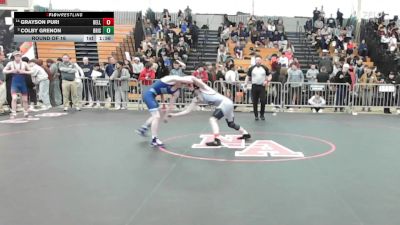 120 lbs Round Of 16 - Grayson Puri, Bellingham vs Colby Grenon, Bristol-Plymouth