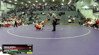 106 lbs Semis & 1st Wrestleback (8 Team) - Justus Thrasher, Center Grove vs Teigan Newell, Crown Point