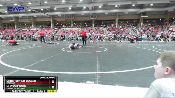 49 lbs Cons. Round 3 - Hudson Toon, Kansas Young Guns vs Christopher Yeager, Maize WC