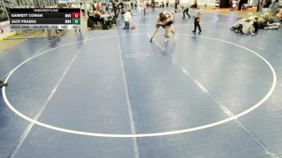 16U Boys - 215 lbs 7th Place Match - Garrett Cowan, MATPAC Wrestling Club vs Jack Praska, MATPAC Wrestling Club