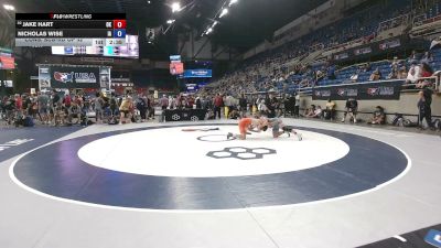 144 lbs Cons. Sub-rd Of 32 - Jake Hart, Oklahoma vs Nicholas Wise, Iowa