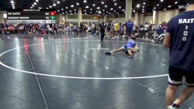 132 lbs Round 2 (6 Team) - Azariah Gervin, Team Rich Habits #3 vs Kai Saito, Spartan WC