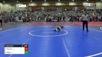 43 lbs Consi Of 8 #1 - Roan Rianda, Buckaroo Wrestling Club vs Bryan Odle, Greenwave Youth